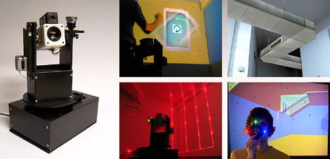 Laser-Pointer Tracking in Projector-Augmented Real Environments